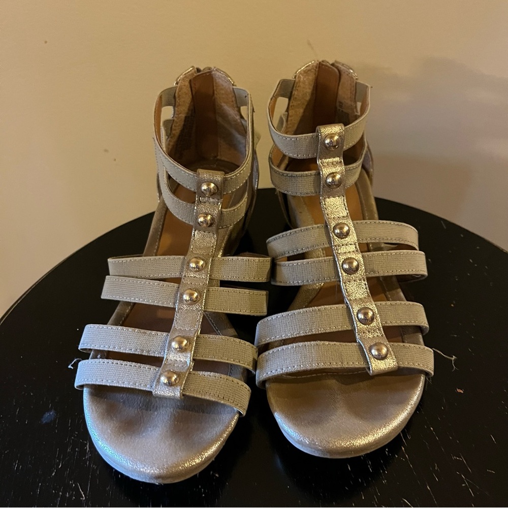 Golden Gladiator Sandals
